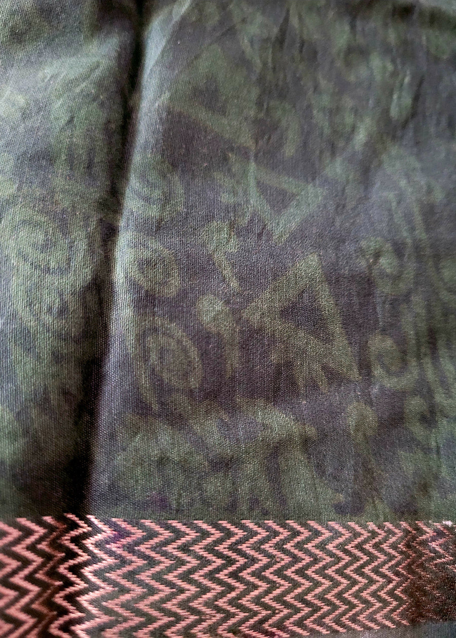 Pochampalli Design On Mustard Colour Soft Cotton Saree- Casual