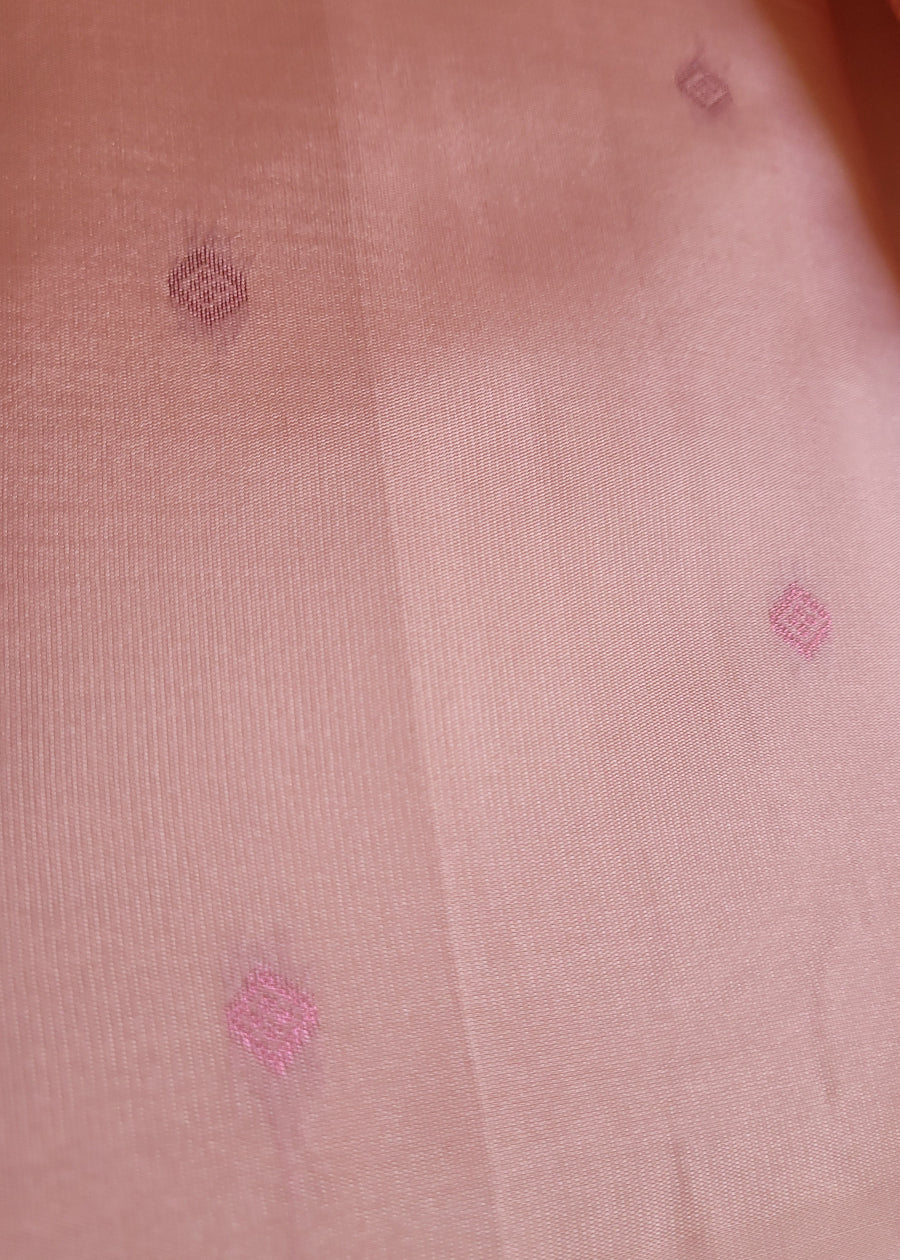 Semi Kanchi Semi Silk Saree In Pink- TN