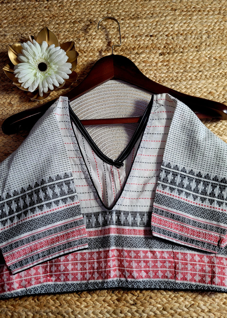 Beige Blouse With Stripes- Size 40