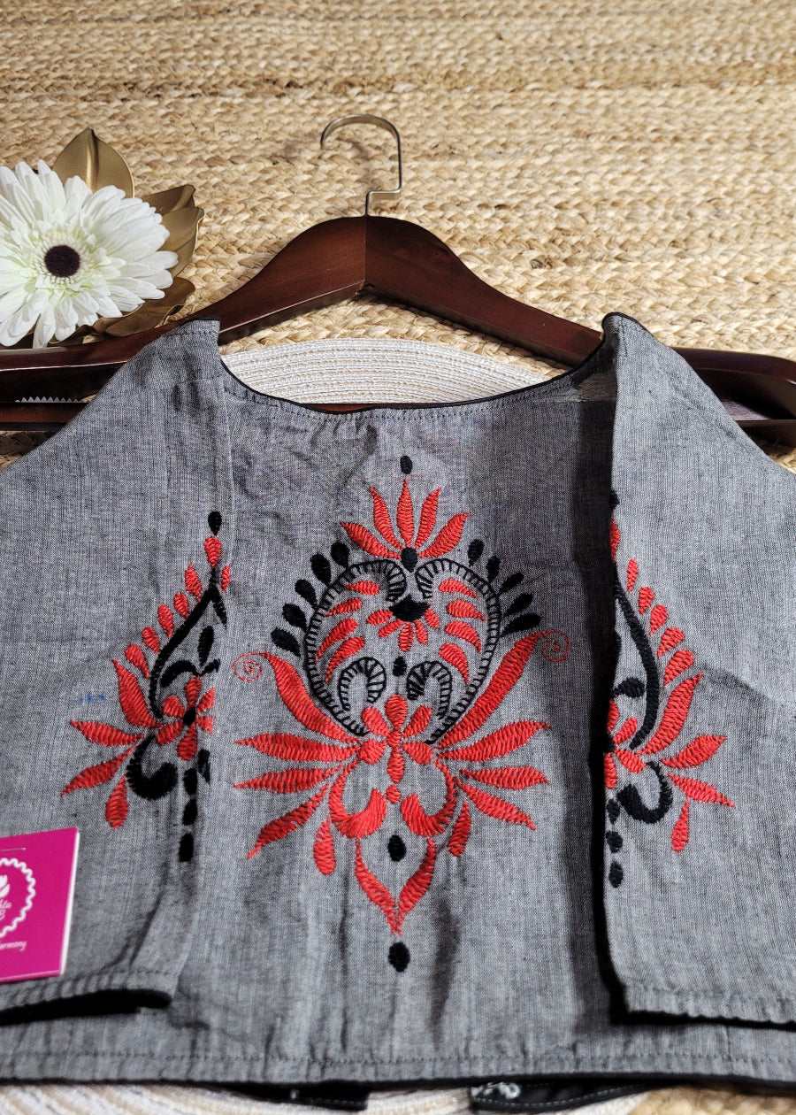 Grey Colour Blouse- Size 38