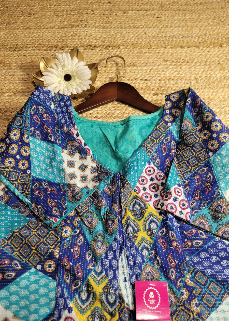 Multi Colour Ready To Wear Blouse - Size 40