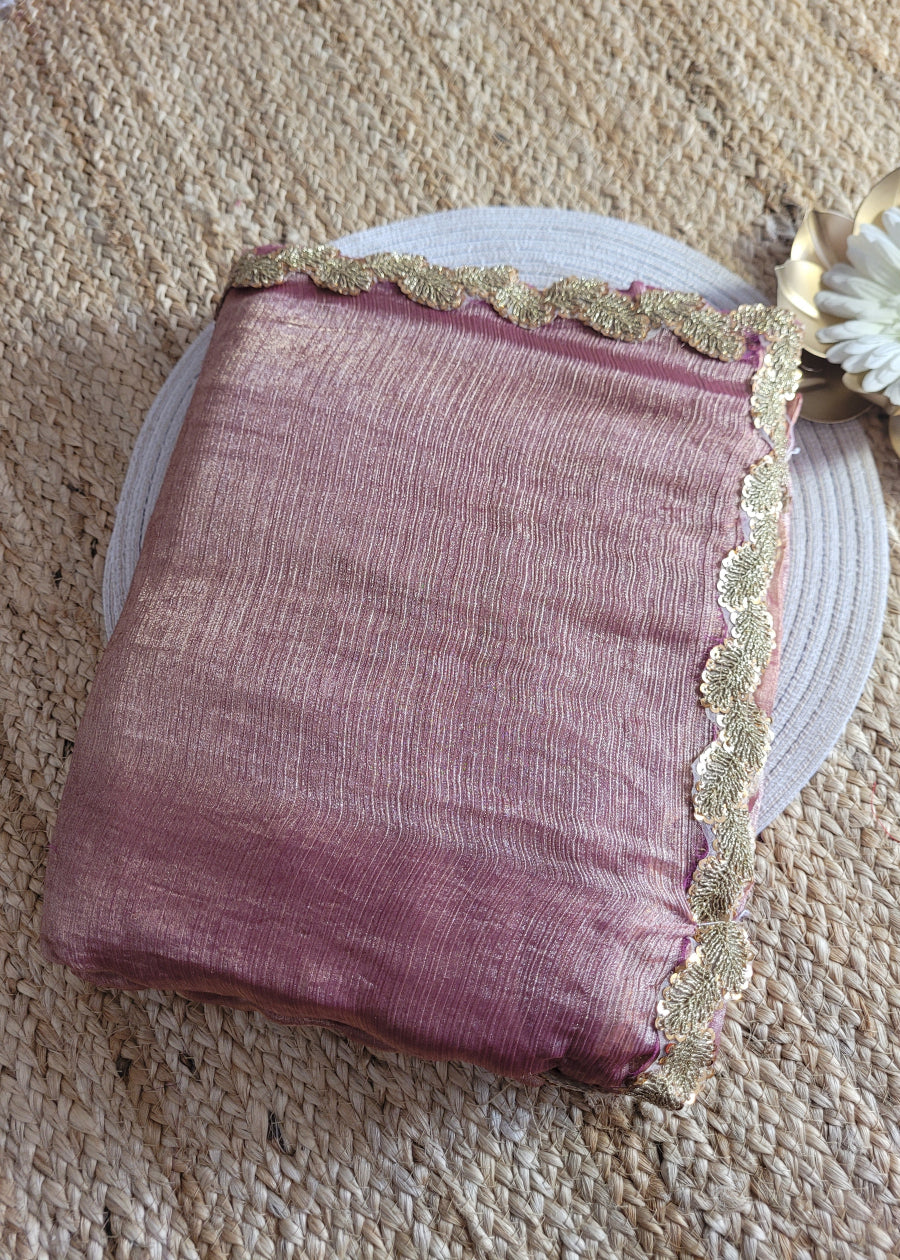 Diwali Special Pink Designer Saree