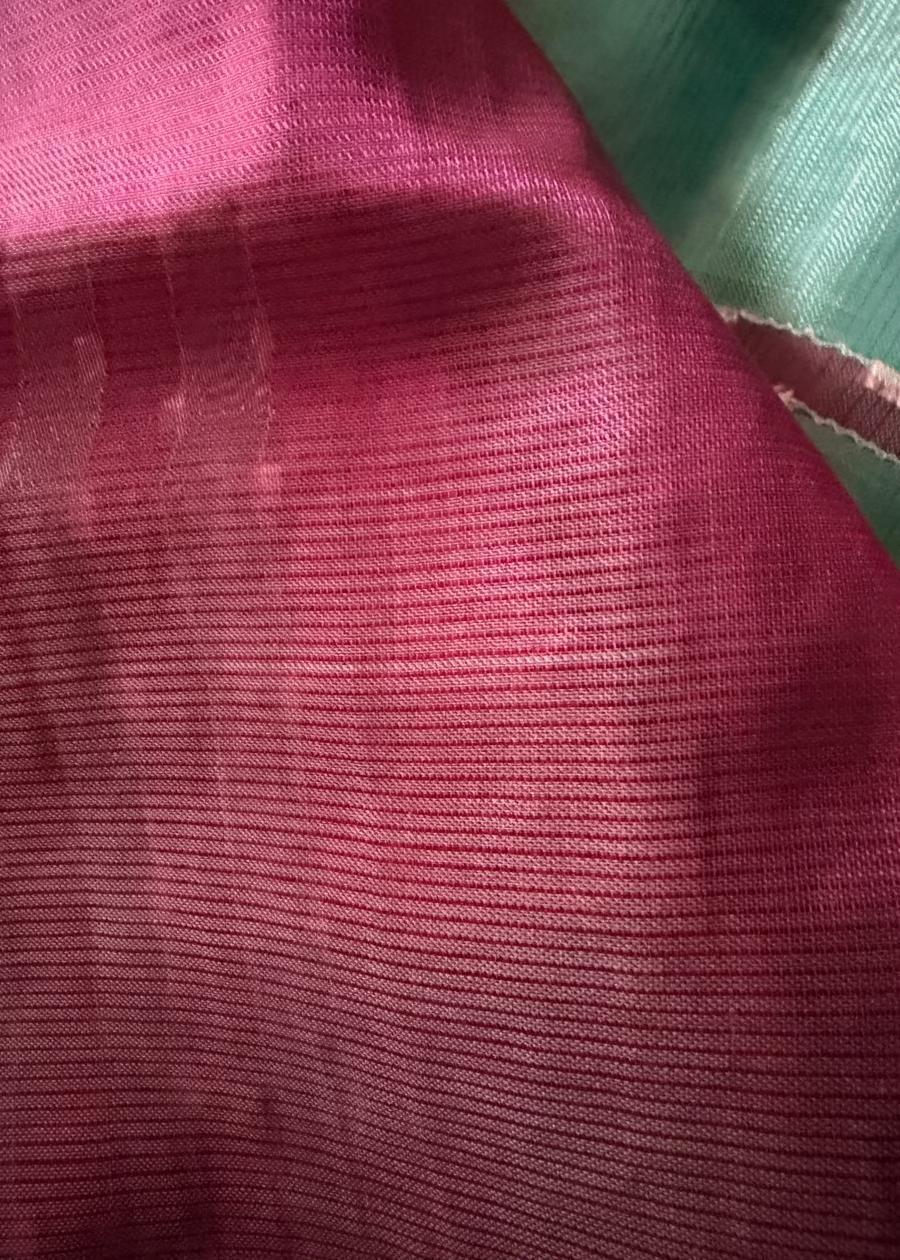 Jute Line Mangalgiri Cotton Silk Saree- Andhra