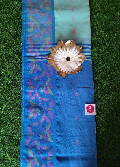 Casual wear saree - Light Blue