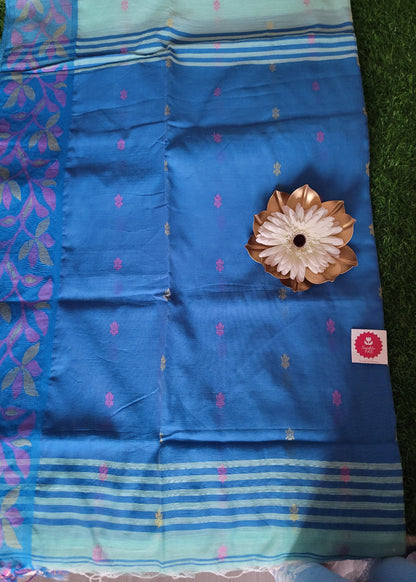 Casual wear saree - Light Blue