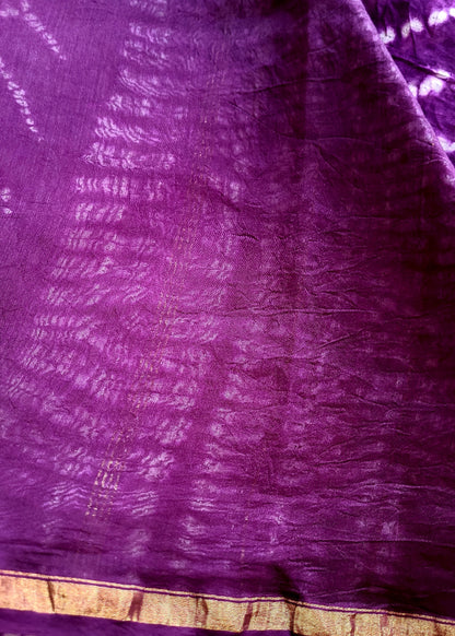 Purple Chanderi Silk Cotton- Rajastan