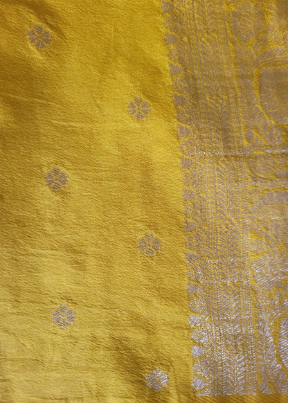 Yellow Semi Silk Saree -Karnataka