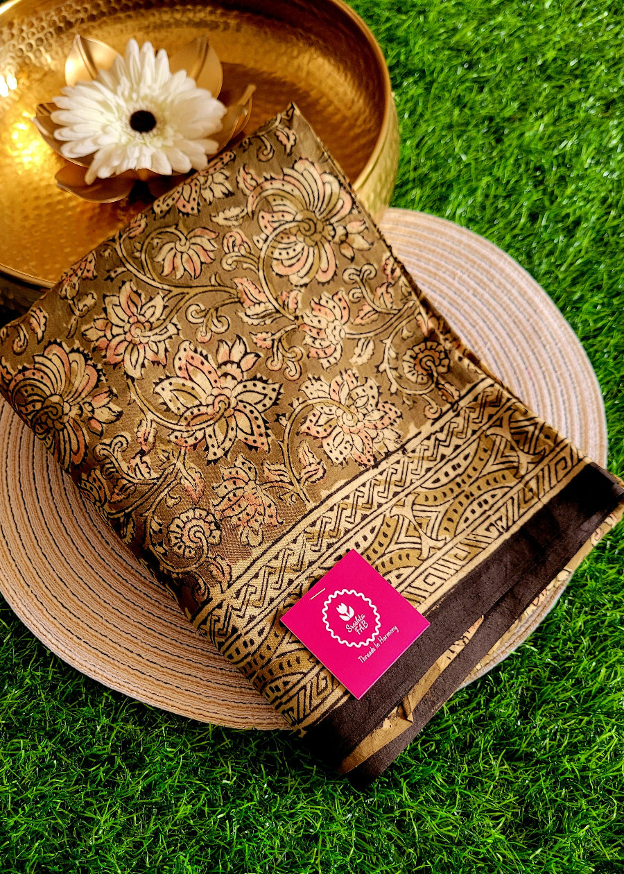 Printed Nellore Silk Cotton Saree- Andhra