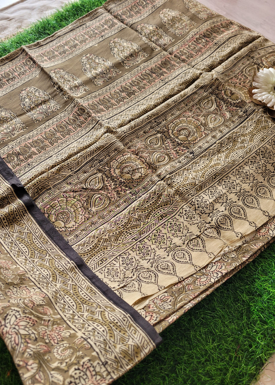 Printed Nellore Silk Cotton Saree- Andhra