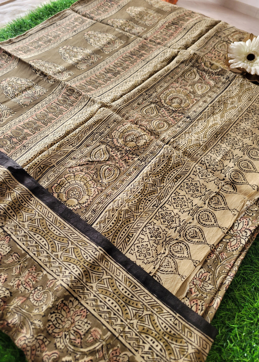 Printed Nellore Silk Cotton Saree- Andhra