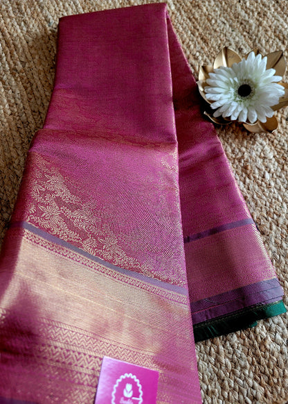 Brown Semi Kanchi Silk Saree- TN