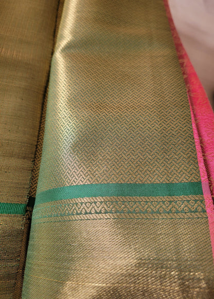 Brown Semi Kanchi Silk Saree- TN