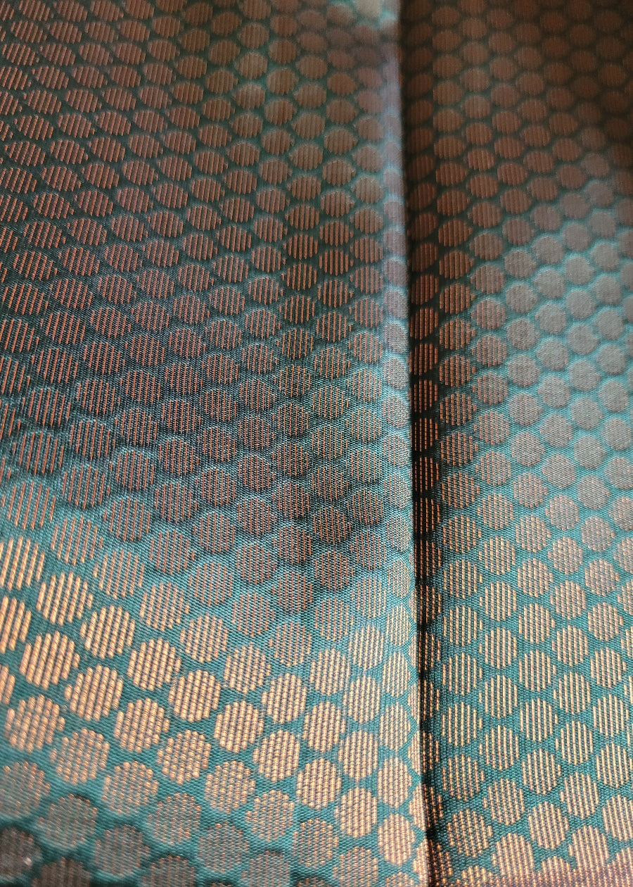 Rani Pink And Green Semi Kanchi Silk Saree- TN