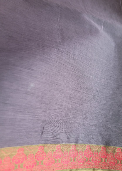 Pale Violet Negamam Cotton Saree- TN
