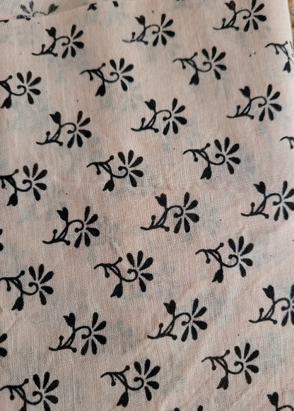 Coffe Brown Kalamkari Cotton Saree- Andhra