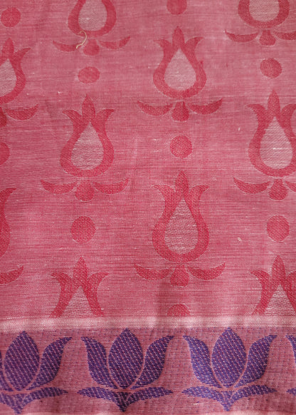 Negamam Cotton Saree in Pink And Violet- TN
