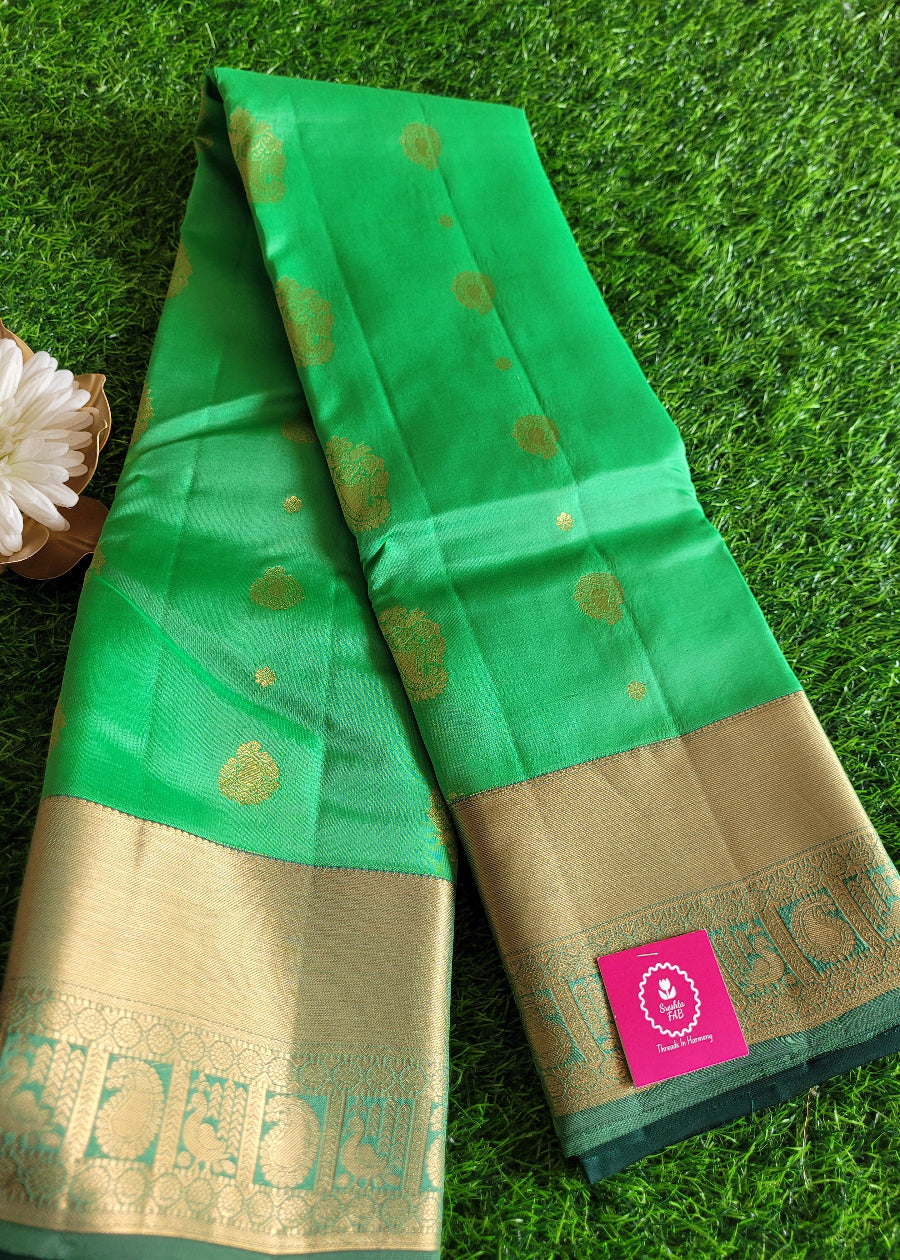 Green Kanchipuram  Silk Saree - TN