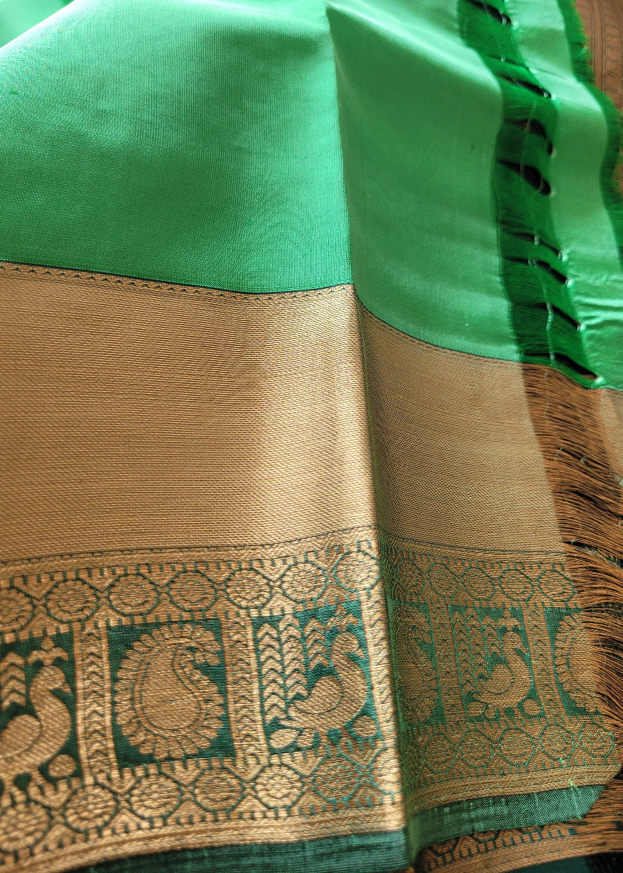 Green Kanchipuram  Silk Saree - TN