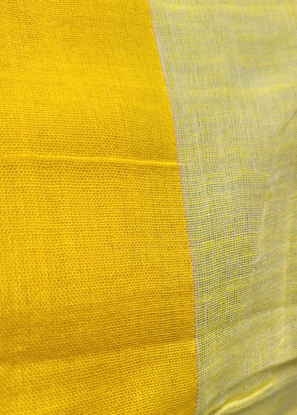 Pista Green And Yellow Soft Cotton Saree-Bengal