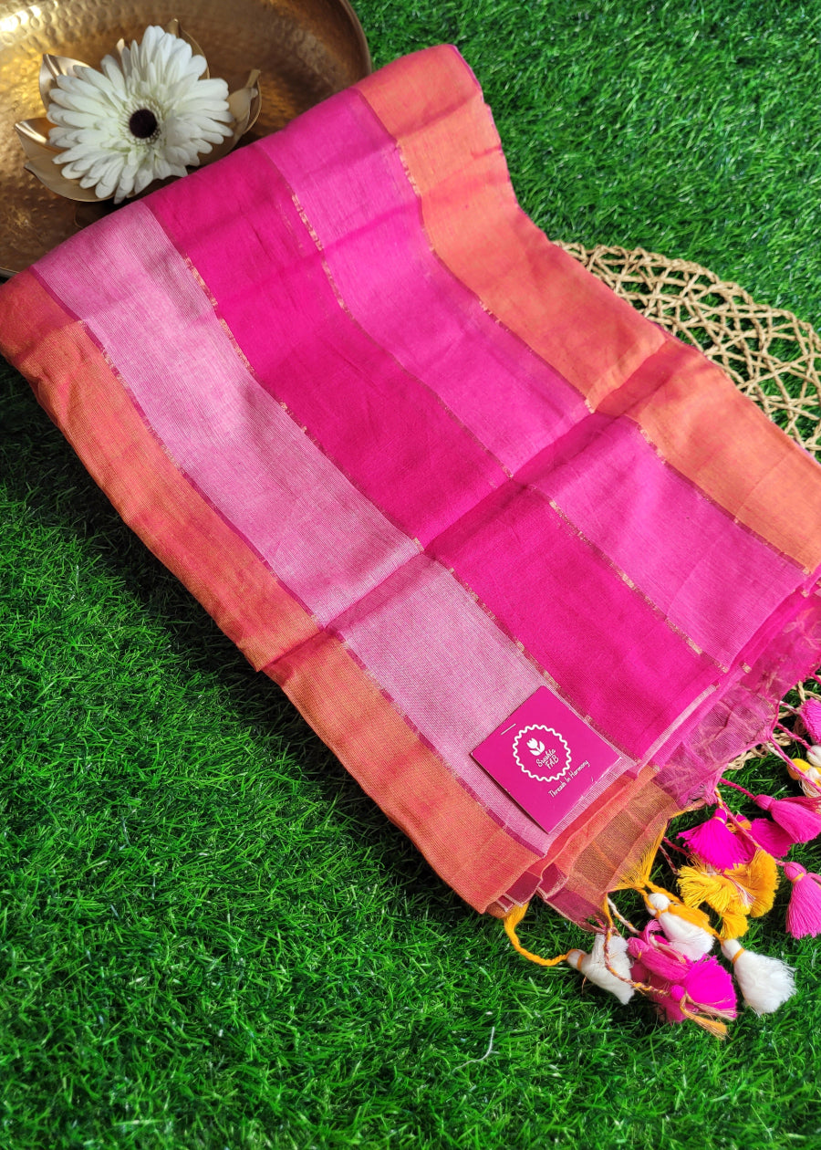 Rankart Design Soft Mul Cotton Saree- Bengal