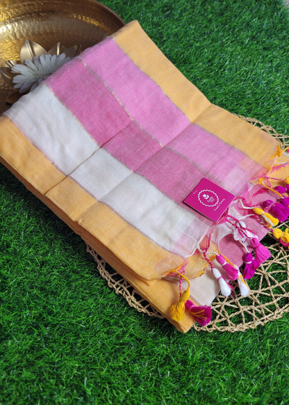 Rankart Design Mul Cotton Saree- Bengal