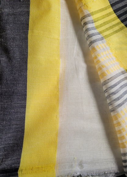 Offwhite Cotton Mix Saree- Bengal