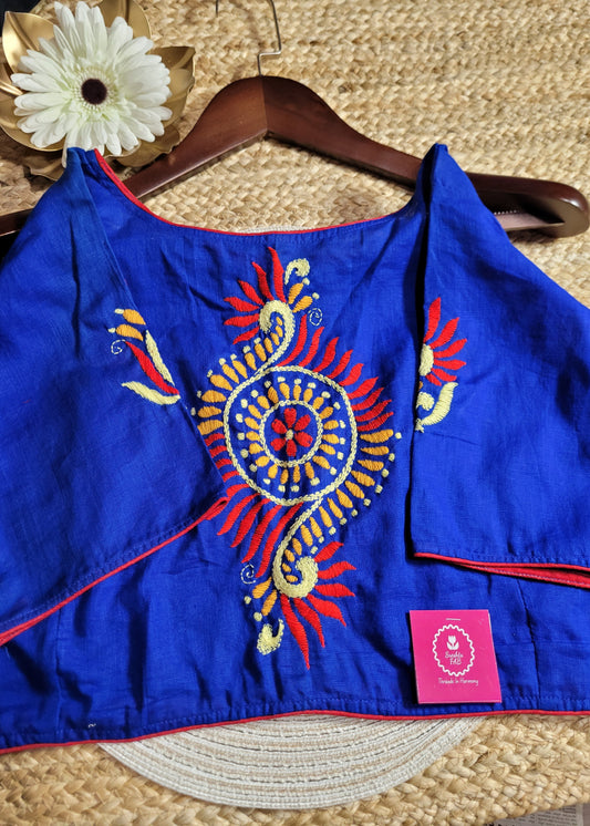 Electric Blue Blouse -Size 42