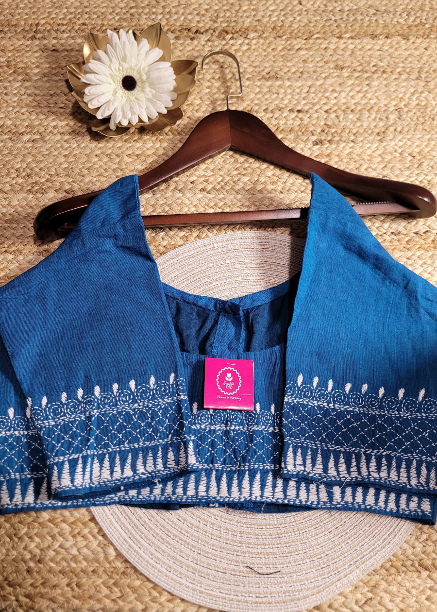 Blue Ready To Wear Blouse- Size 42