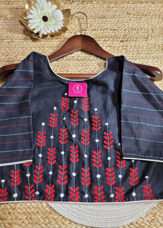 Black Ready To Wear Blouse- Size 42