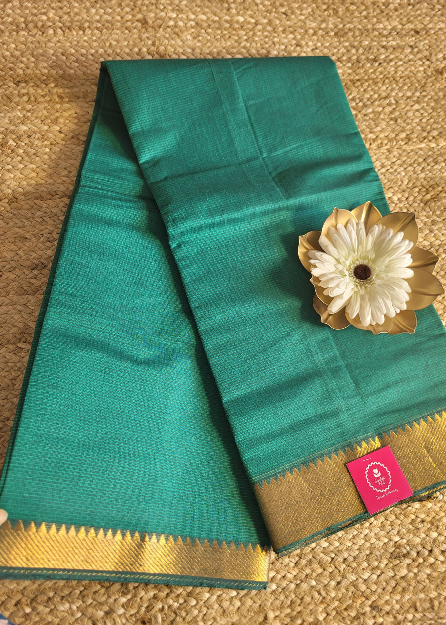 Rama Green Mangalgiri Cotton Saree- Andhra