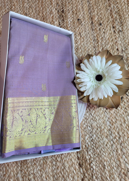 Light Violet Kanchipuram  Silk Saree - TN