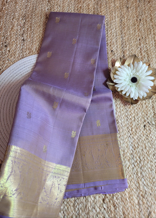 Light Violet Kanchipuram  Silk Saree - TN