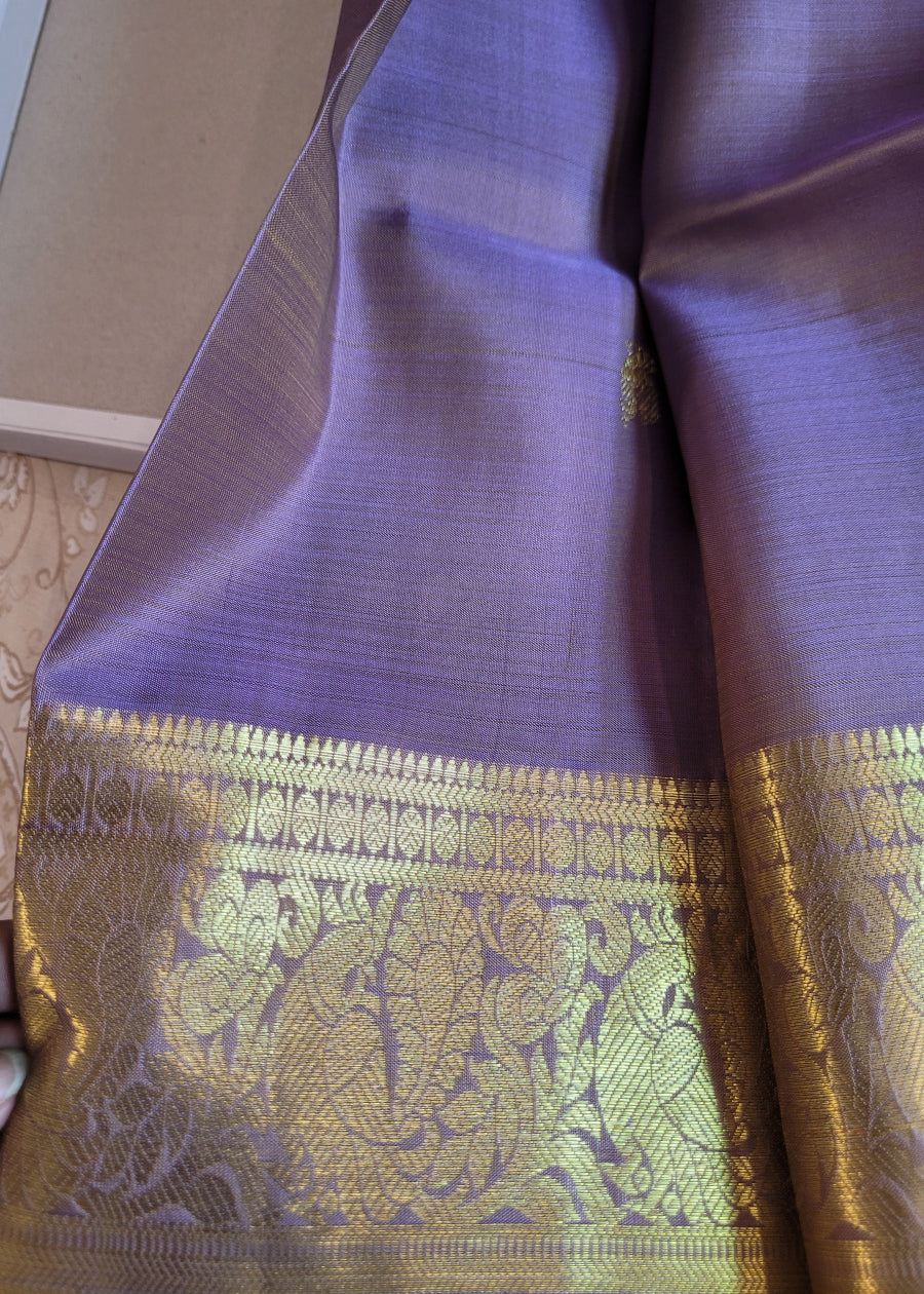 Light Violet Kanchipuram  Silk Saree - TN