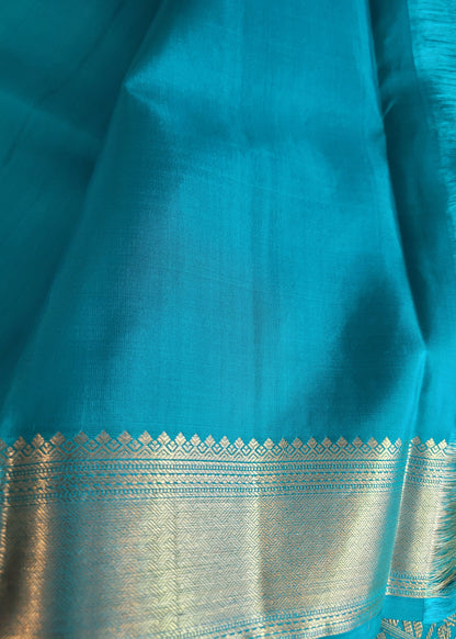 Sea Green Pure Kanchipuram  Silk Saree - TN