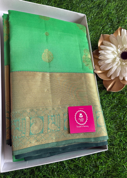 Green Kanchipuram  Silk Saree - TN