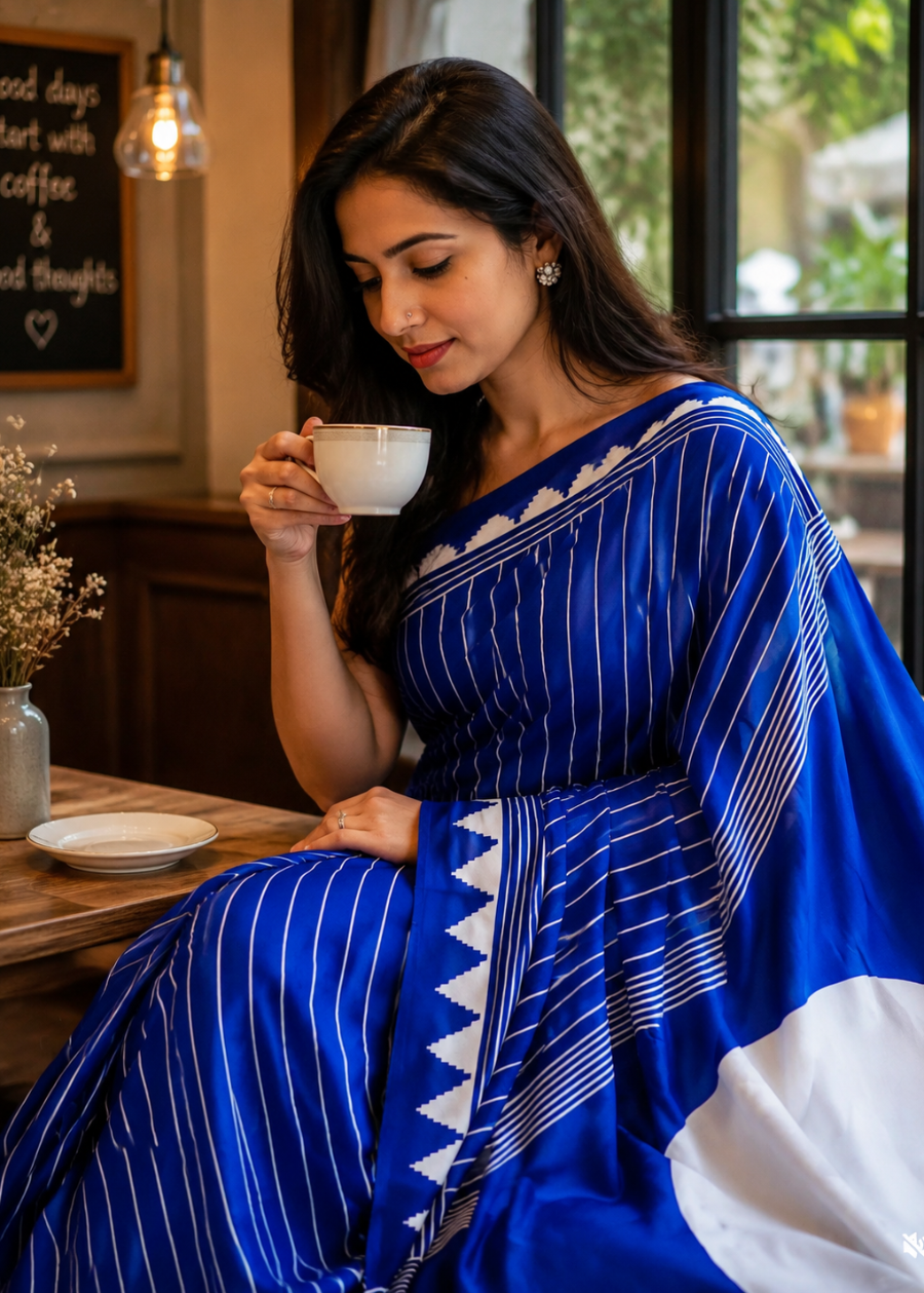 Semi Modal Silk Saree-Casual