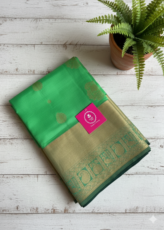 Green Kanchipuram  Silk Saree - TN