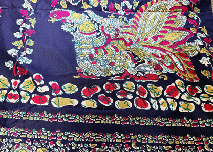 Blue Semi Silk Saree - Casual