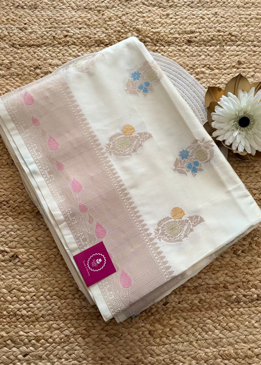 Raw Silk Banarasee Blended Saree  - Banaras