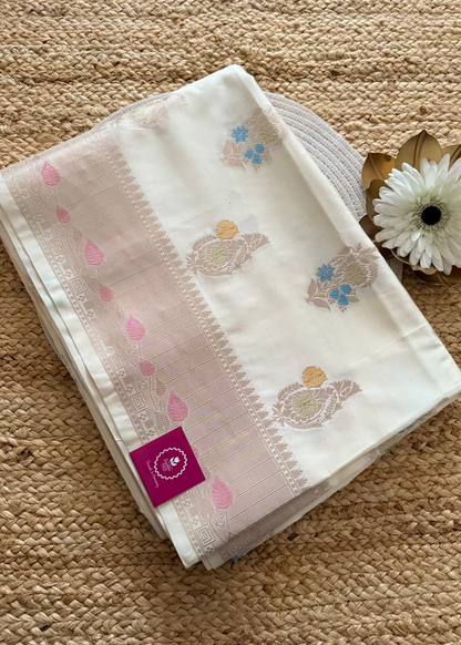 Raw Silk Banarasee Blended Saree  - Banaras