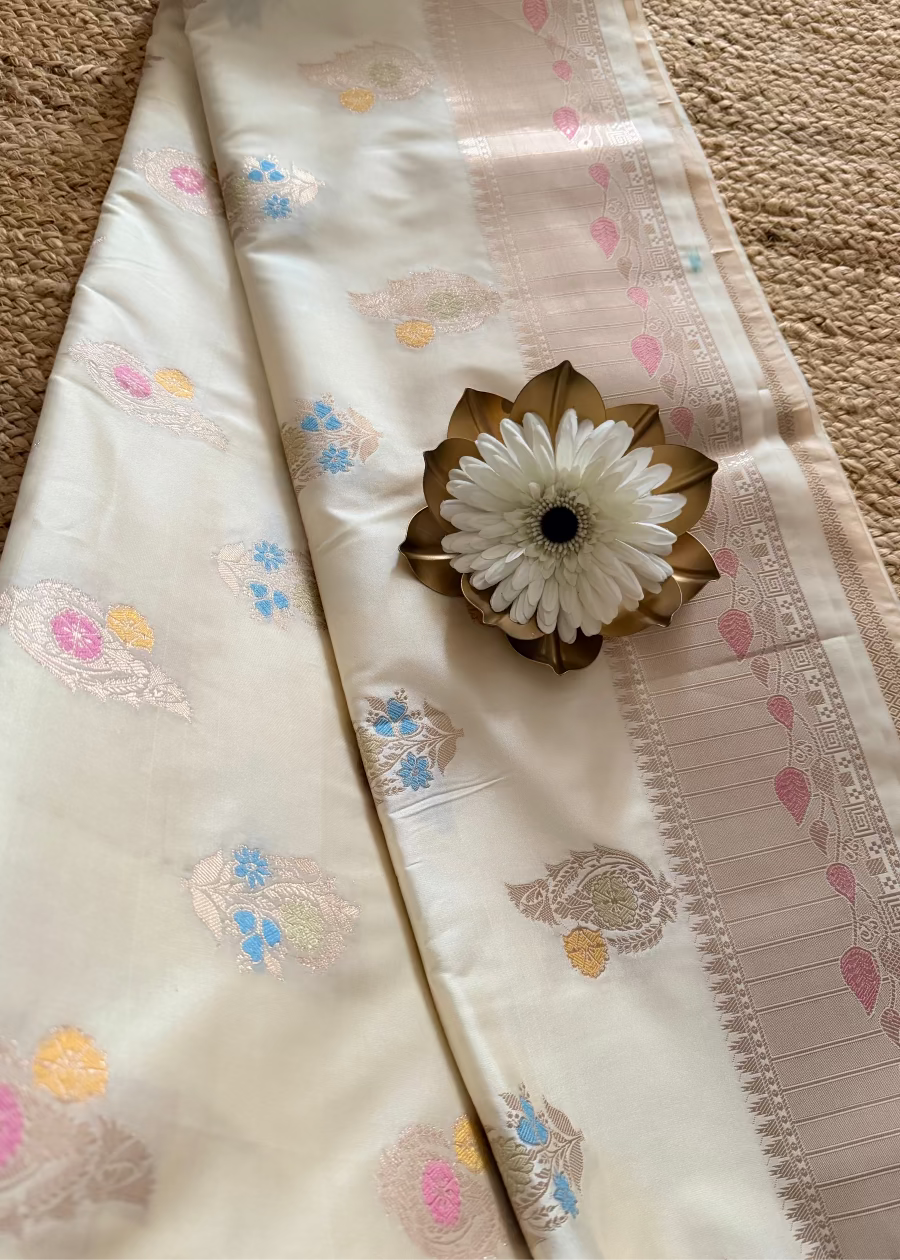 Raw Silk Banarasee Blended Saree  - Banaras