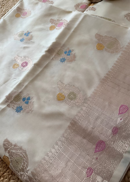 Raw Silk Banarasee Blended Saree  - Banaras