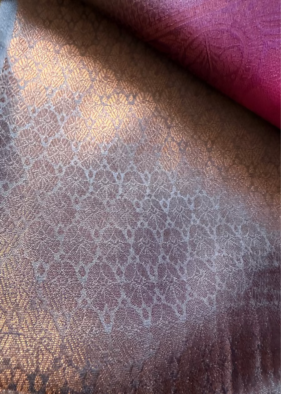 Dark Pink Kubera Semi Silk Saree- TN