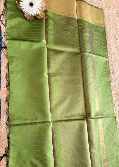Greengram Colour Checks Saree- TN